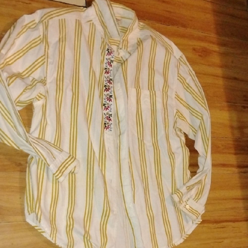 Clementine Vintage Striped Cotton Shirt